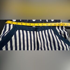 Navy and White stripe dress shorts